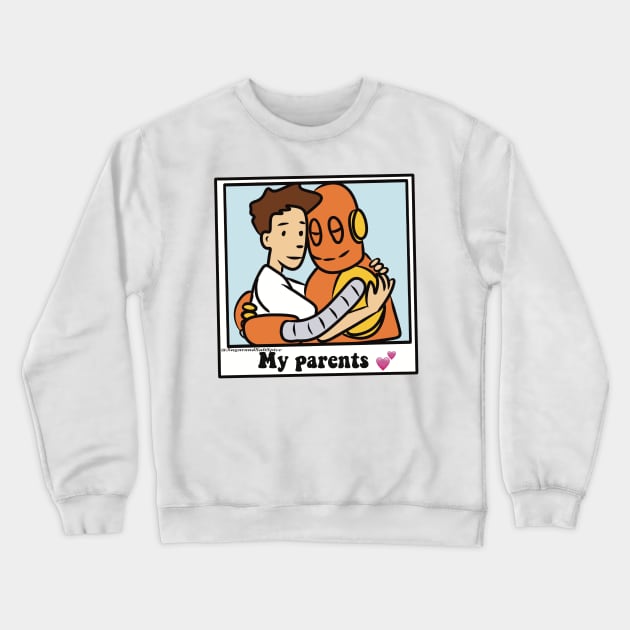 Tim and moby Crewneck Sweatshirt by SugarSaltSpice